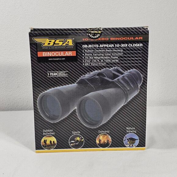 BSA Optics 10x30 Magnification Binoculars 195ft @ 1000 Yards - Picture 2 of 5